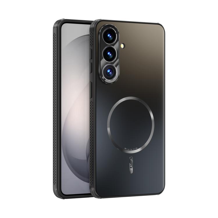 

For Samsung Galaxy S26 5G ABEEL Heat Dissipation Frosted MagSafe Phone Case with Lens Film(Black)