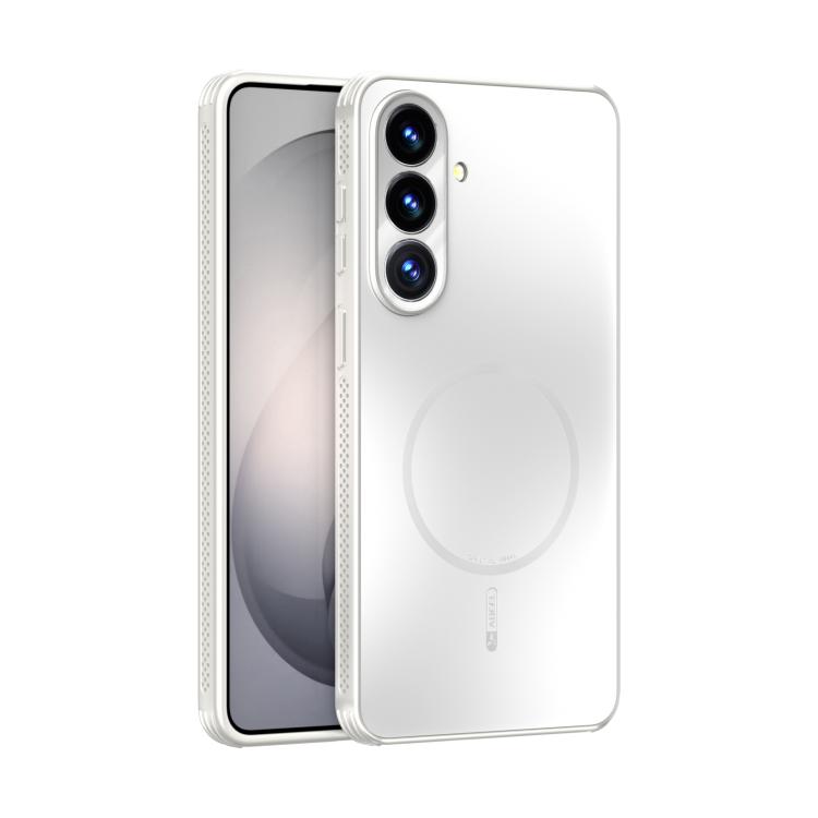 

For Samsung Galaxy S26 5G ABEEL Heat Dissipation Frosted MagSafe Phone Case with Lens Film(White)
