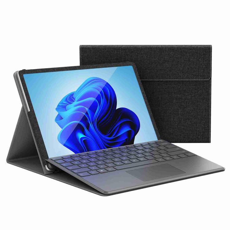 

For MicroSoft Surface Pro 12 inch 2025 Imitation Leather Laptop Shockproof Protective Case(Black)