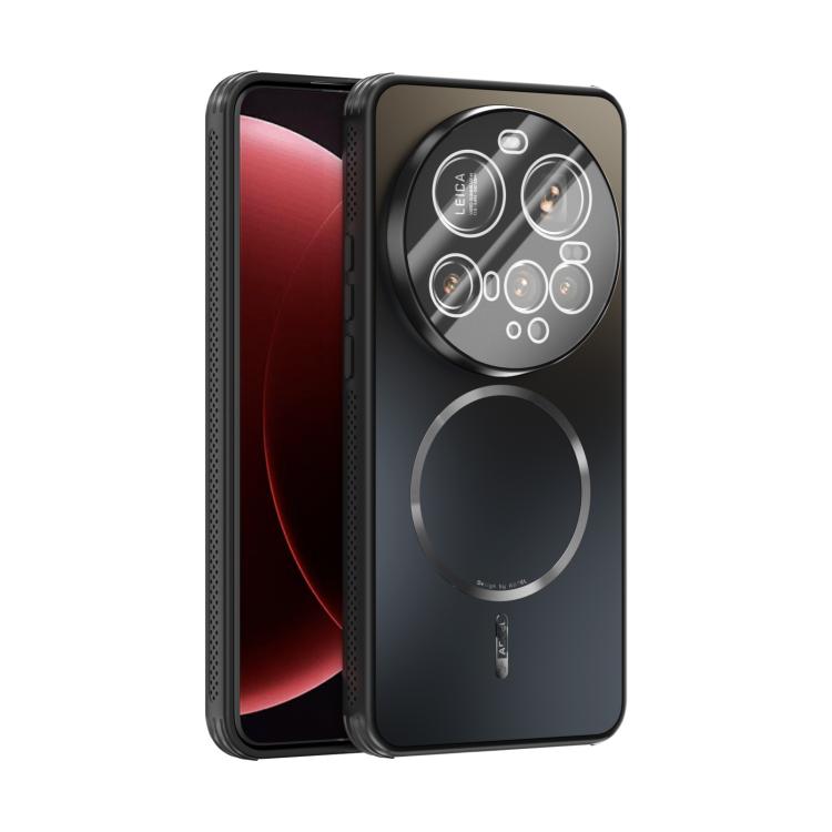 

For Xiaomi 15 Ultra ABEEL Heat Dissipation Frosted MagSafe Phone Case with Lens Film(Black)