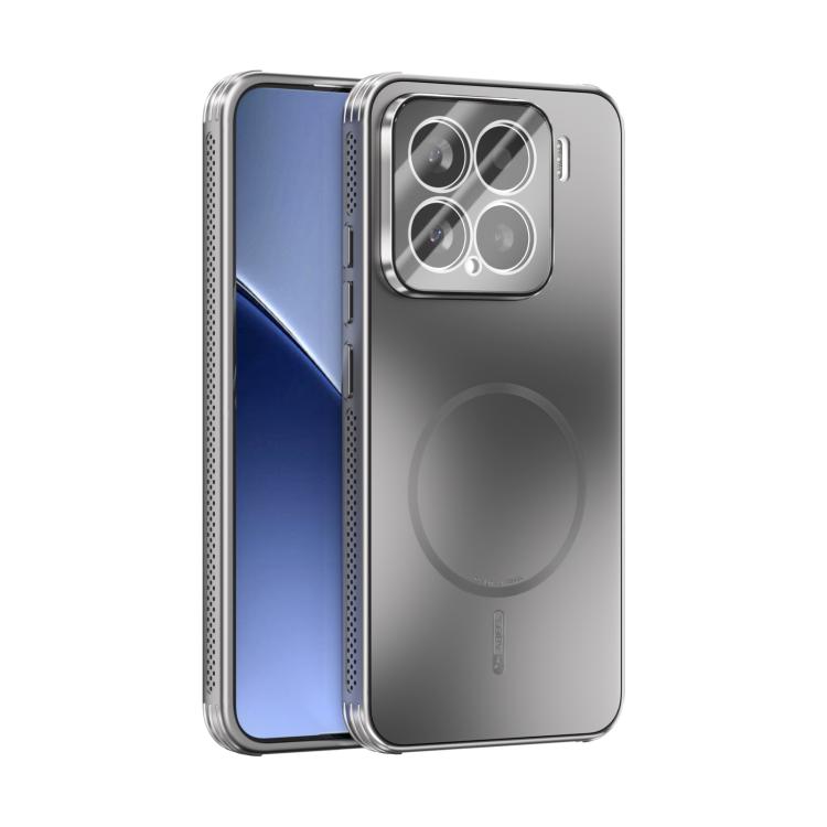 

For Xiaomi 15 ABEEL Heat Dissipation Frosted MagSafe Phone Case with Lens Film(Silver)