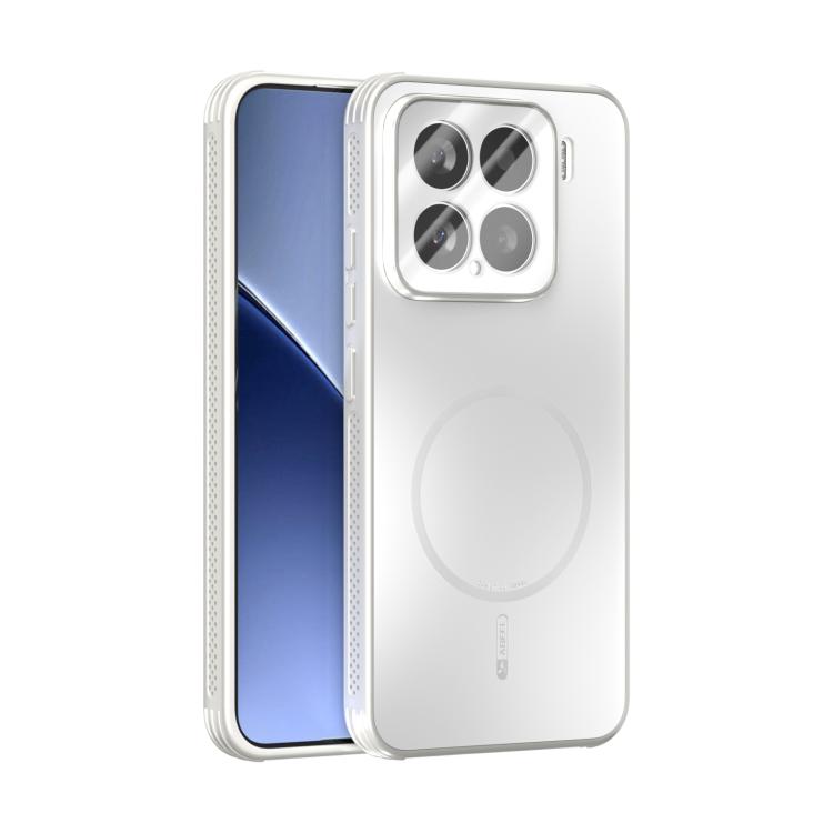 

For Xiaomi 15 ABEEL Heat Dissipation Frosted MagSafe Phone Case with Lens Film(White)