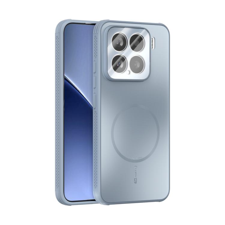 

For Xiaomi 15 ABEEL Heat Dissipation Frosted MagSafe Phone Case with Lens Film(Light Blue)