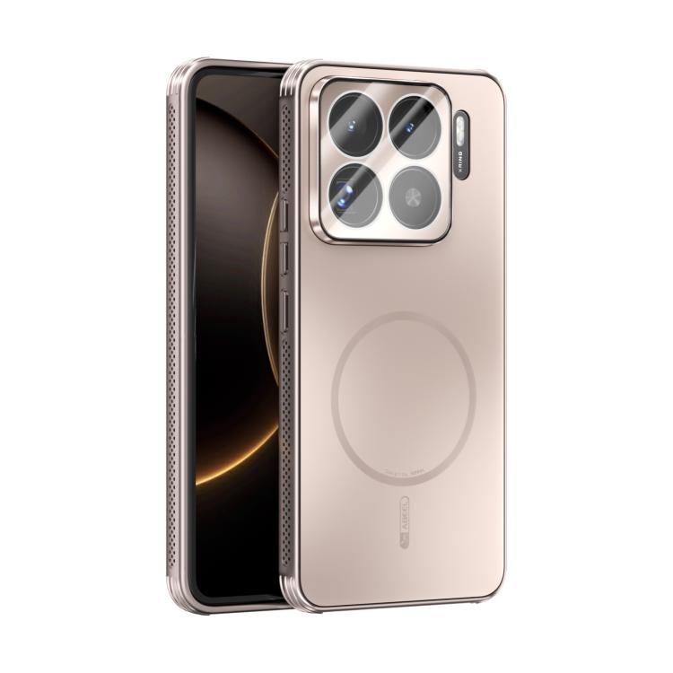 

For Xiaomi 15S Pro ABEEL Heat Dissipation Frosted MagSafe Phone Case with Lens Film(Rose Gold)