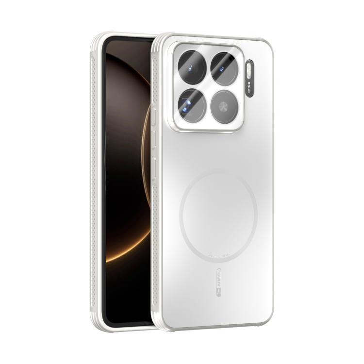 

For Xiaomi 15S Pro ABEEL Heat Dissipation Frosted MagSafe Phone Case with Lens Film(White)