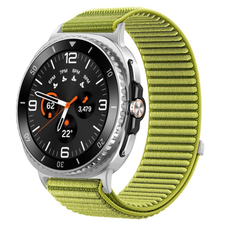 

For Samsung Galaxy Watch8 / 8 Classic xDfind Woven Nylon Hook And Loop Fastener Watch Band(Wilderness Green)
