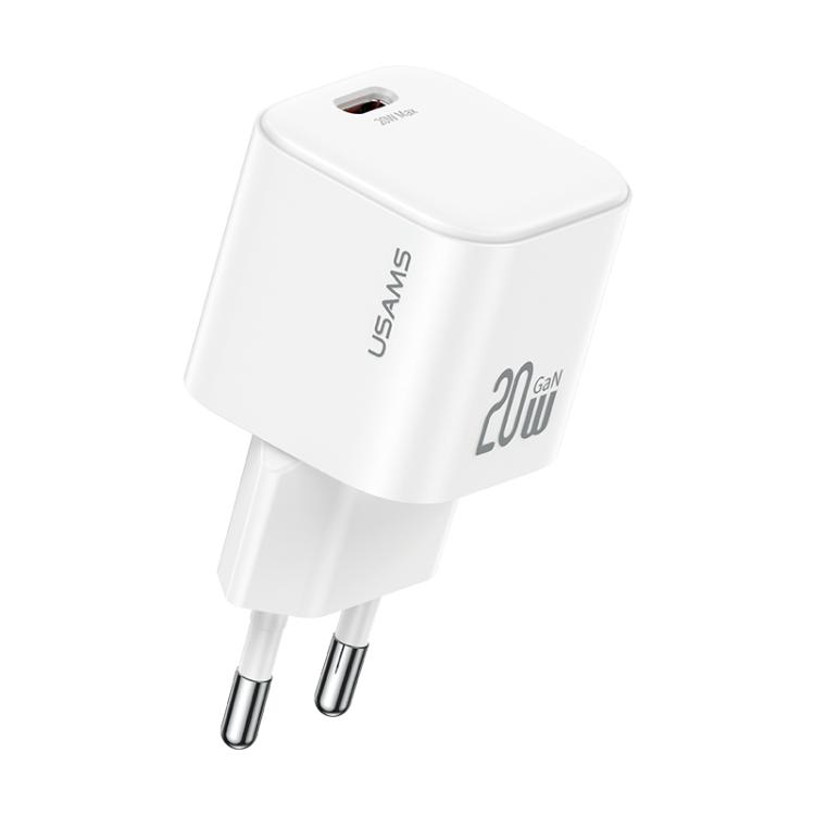 

USAMS CC260 20W GaN USB-C / Type-C Port Mini Fast Charger, Plug:EU Plug(White)