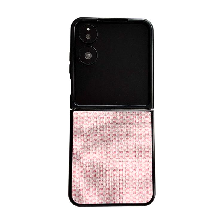 

For Xiaomi Mix Flip 2 Fantasy Weave Pattern Protective Phone Case(Pink)