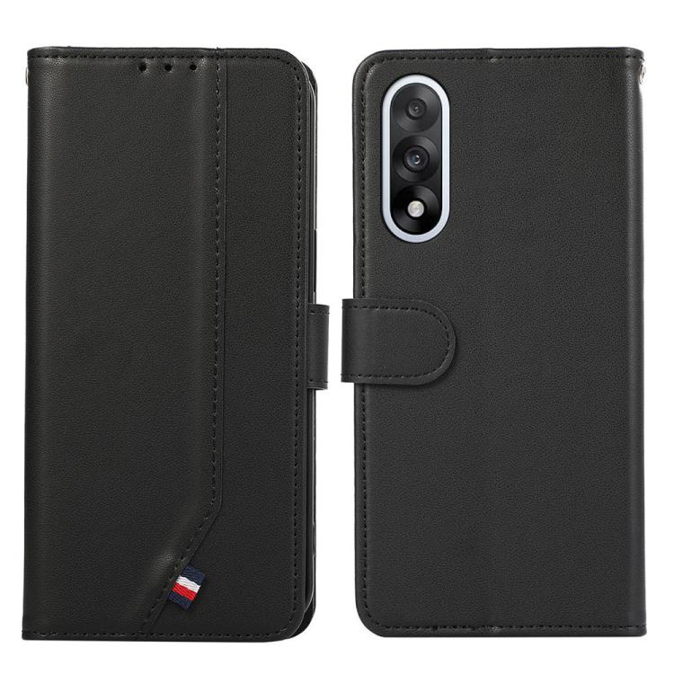 

For OnePlus Nord 5 ABEEL Delicate Texture Splicing RFID Leather Phone Case(Black)