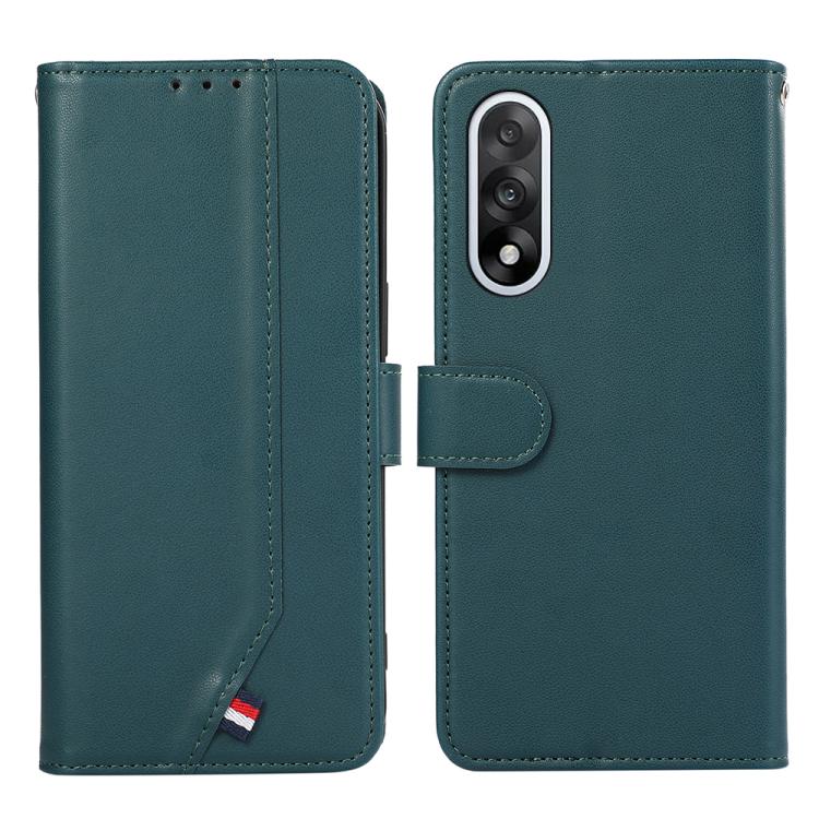 

For OnePlus Nord 5 ABEEL Delicate Texture Splicing RFID Leather Phone Case(Green)