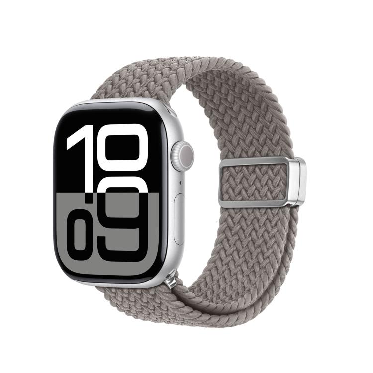 

For Apple Watch 38 / 40 / 41 / S10 42mm DUX DUCIS Mixture Ultra Series Magnetic Buckle Nylon Braided Strap(Clay)