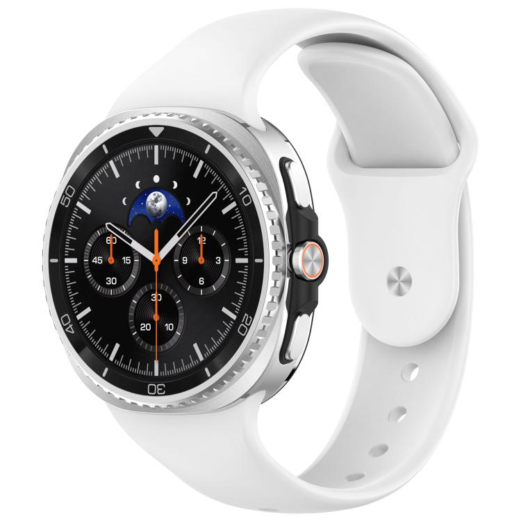 

For Samsung Galaxy Watch8 / 8 Classic xDfind Reverse Buckle Silicone Watch Band(White)