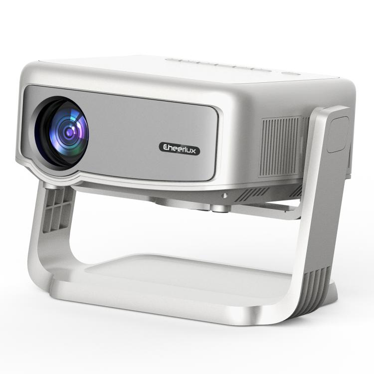 

Cheerlux C6C Same Screen Version 1280x720P 180ANSI Bluetooth 5.1 Smart Projector, US Plug, with Gimbal(White)