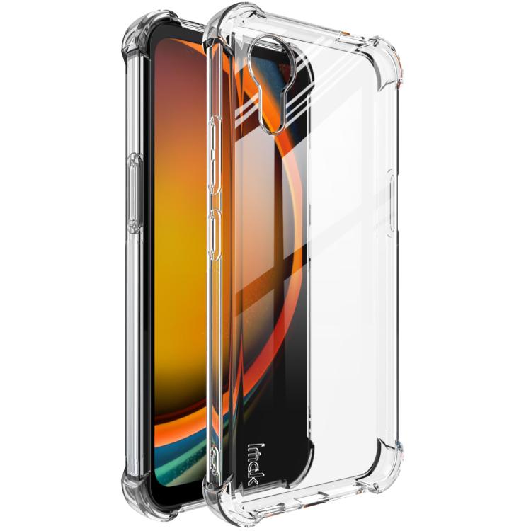 

For Samsung Galaxy Xcover7 imak Shockproof Airbag TPU Phone Case(Transparent)