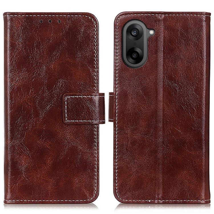 

For OnePlus Nord CE5 / Ace 5 Racing Retro Crazy Horse Texture Leather Phone Case(Brown)