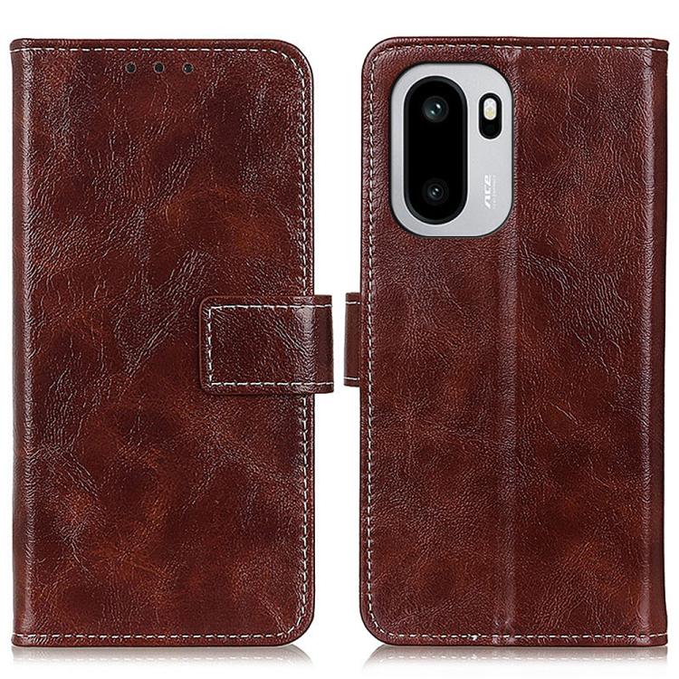 

For OnePlus 15R 5G/Ace 6/Ace 6T 5G Retro Crazy Horse Texture Leather Phone Case(Brown)