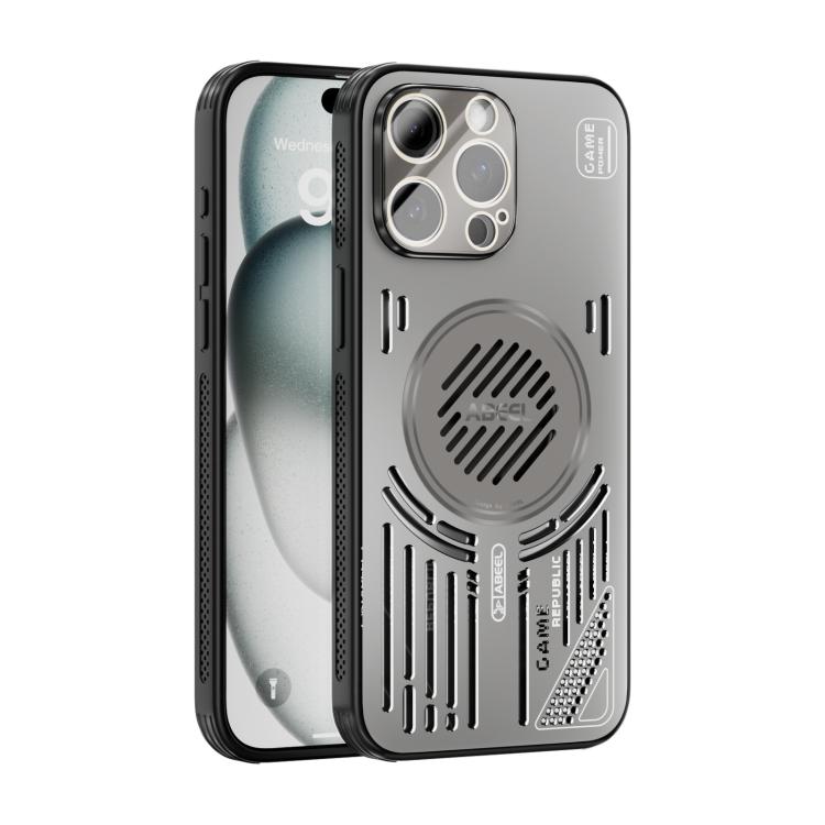 For iPhone 13 Pro Max ABEEL Ice Fox Series Magsafe Heat Sink Cooling Phone Case(Titanium Gray)