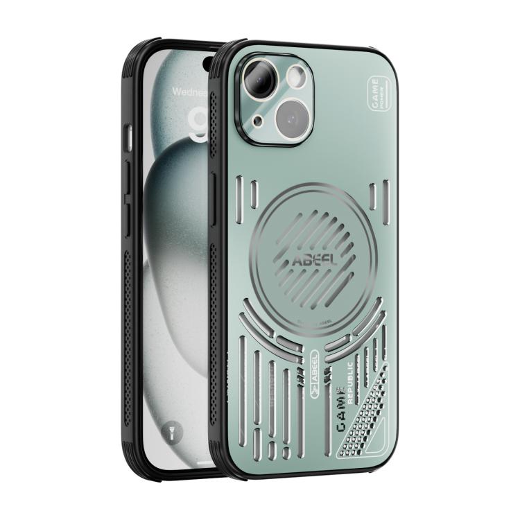 

For iPhone 13 ABEEL Ice Fox Series Magsafe Heat Sink Cooling Phone Case(Light Green)