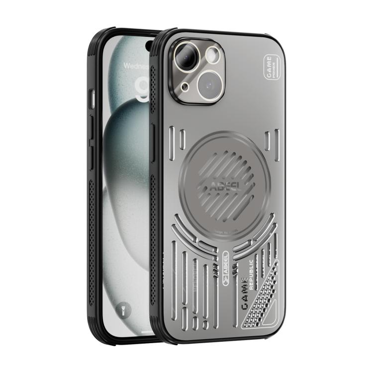

For iPhone 14 ABEEL Ice Fox Series Magsafe Heat Sink Cooling Phone Case(Titanium Gray)