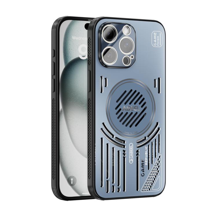 

For iPhone 15 Pro Max ABEEL Ice Fox Series Magsafe Heat Sink Cooling Phone Case(Light Green)
