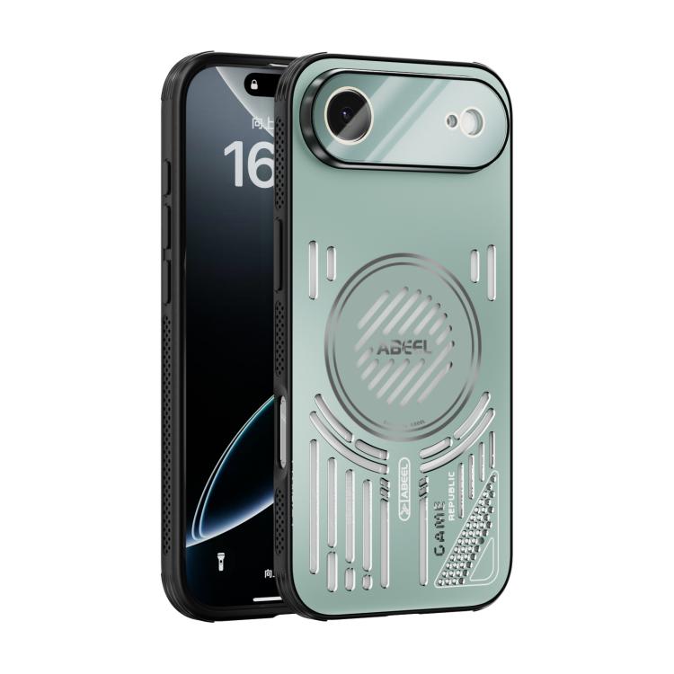 

For iPhone Air ABEEL Ice Fox Series Magsafe Heat Sink Cooling Phone Case(Light Green)