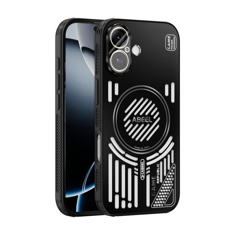 

For iPhone 17 ABEEL Ice Fox Series Magsafe Heat Sink Cooling Phone Case(Black)