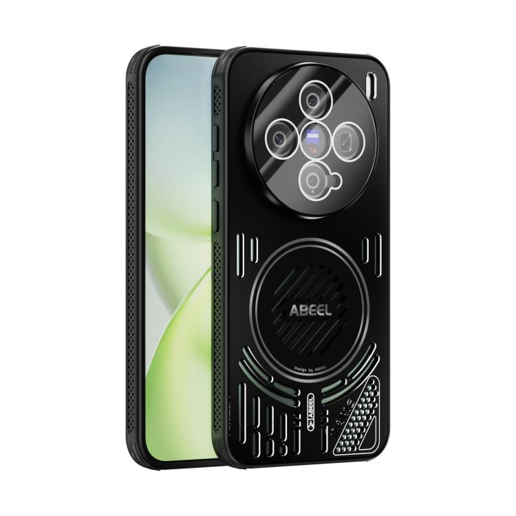 

For vivo X200 Pro Mini ABEEL Ice Fox Series Magsafe Heat Sink Cooling Phone Case(Black)
