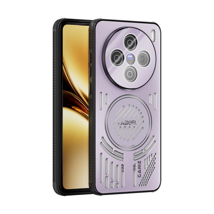 

For vivo X200 ABEEL Ice Fox Series Magsafe Heat Sink Cooling Phone Case(Pink Purple)
