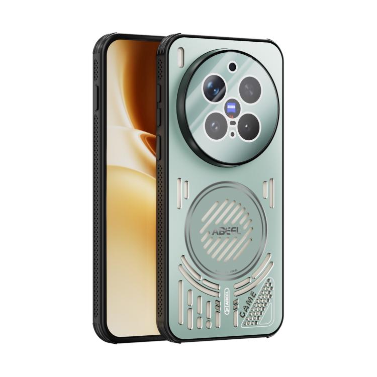 

For vivo X300 Pro ABEEL Ice Fox Series Magsafe Heat Sink Cooling Phone Case(Light Green)