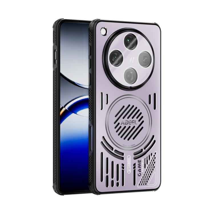 

For OPPO Find X8 Pro ABEEL Ice Fox Series Magsafe Heat Sink Cooling Phone Case(Pink Purple)