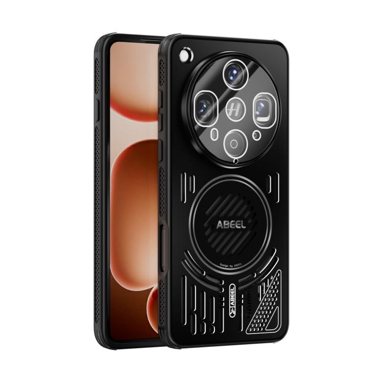 

For OPPO Find X8 Ultra ABEEL Ice Fox Series Magsafe Heat Sink Cooling Phone Case(Black)
