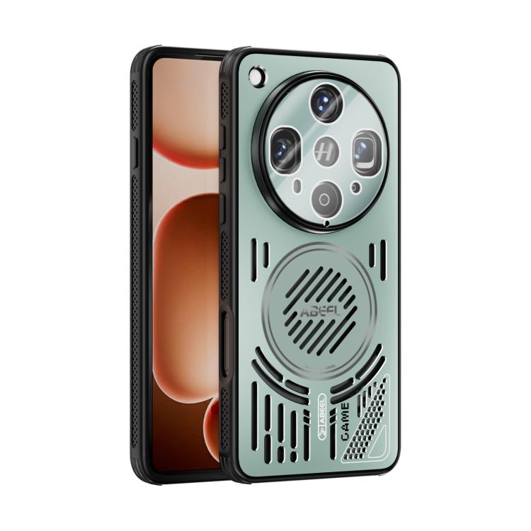 

For OPPO Find X8 Ultra ABEEL Ice Fox Series Magsafe Heat Sink Cooling Phone Case(Light Green)