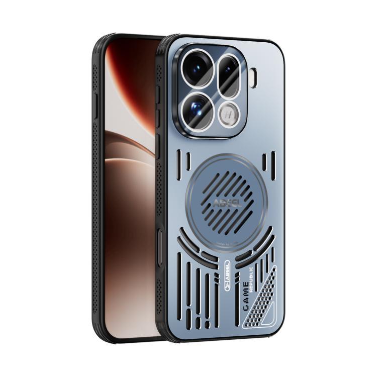 

For OPPO Find X9 Pro ABEEL Ice Fox Series Magsafe Heat Sink Cooling Phone Case(Blue)