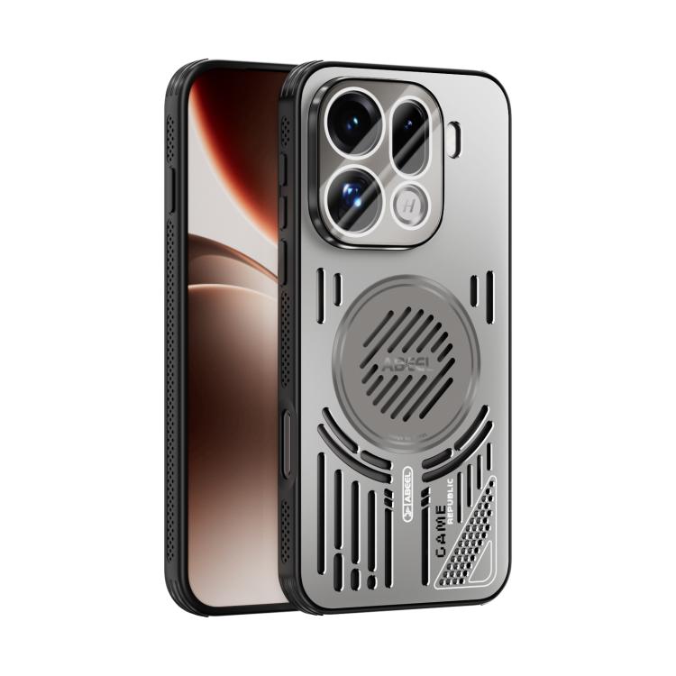 

For OPPO Find X9 Pro ABEEL Ice Fox Series Magsafe Heat Sink Cooling Phone Case(Titanium Gray)
