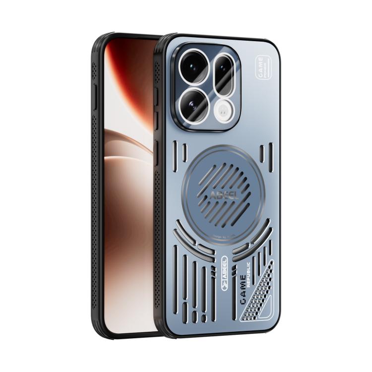 

For OPPO Find X9 ABEEL Ice Fox Series Magsafe Heat Sink Cooling Phone Case(Blue)