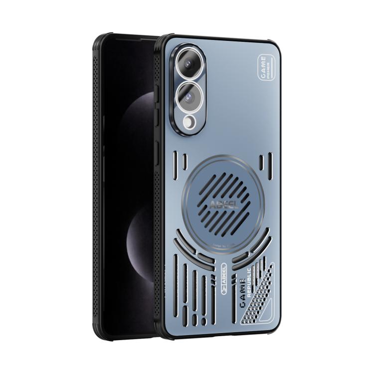 

For Samsung Galaxy S25 Edge 5G ABEEL Ice Fox Series Magsafe Heat Sink Cooling Phone Case(Blue)