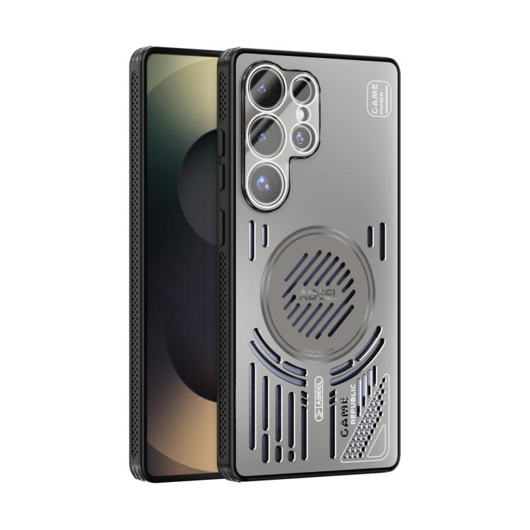

For Samsung Galaxy S25 Ultra 5G ABEEL Ice Fox Series Magsafe Heat Sink Cooling Phone Case(Titanium Gray)