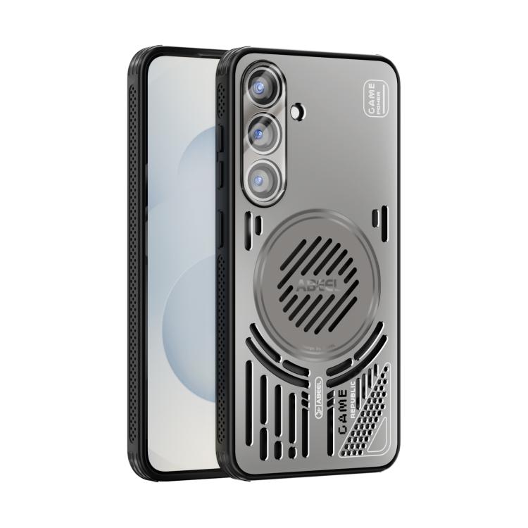 

For Samsung Galaxy S25 5G ABEEL Ice Fox Series Magsafe Heat Sink Cooling Phone Case(Titanium Gray)