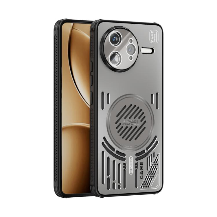 

For Redmi K80 Pro ABEEL Ice Fox Series Magsafe Heat Sink Cooling Phone Case(Titanium Gray)
