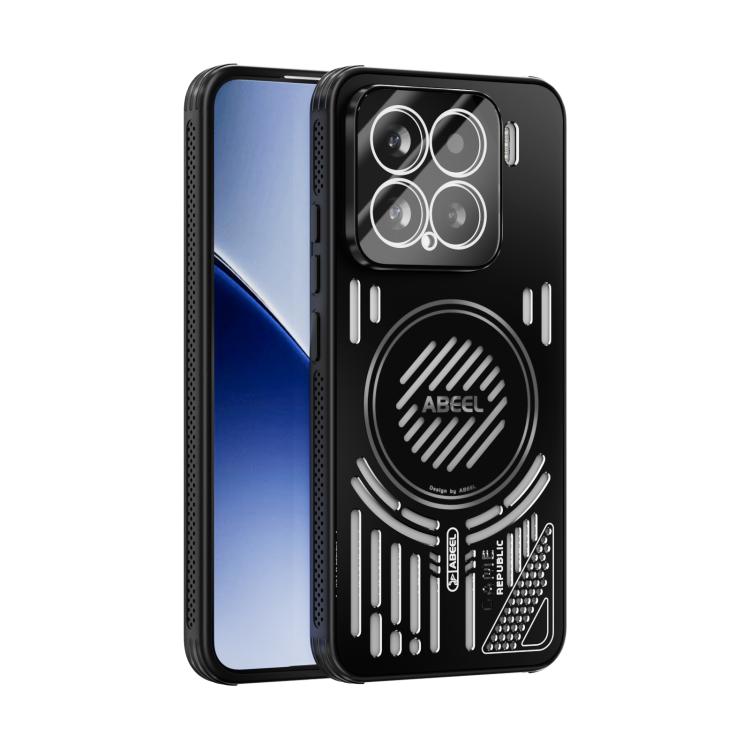 

For Xiaomi 15 ABEEL Ice Fox Series Magsafe Heat Sink Cooling Phone Case(Black)