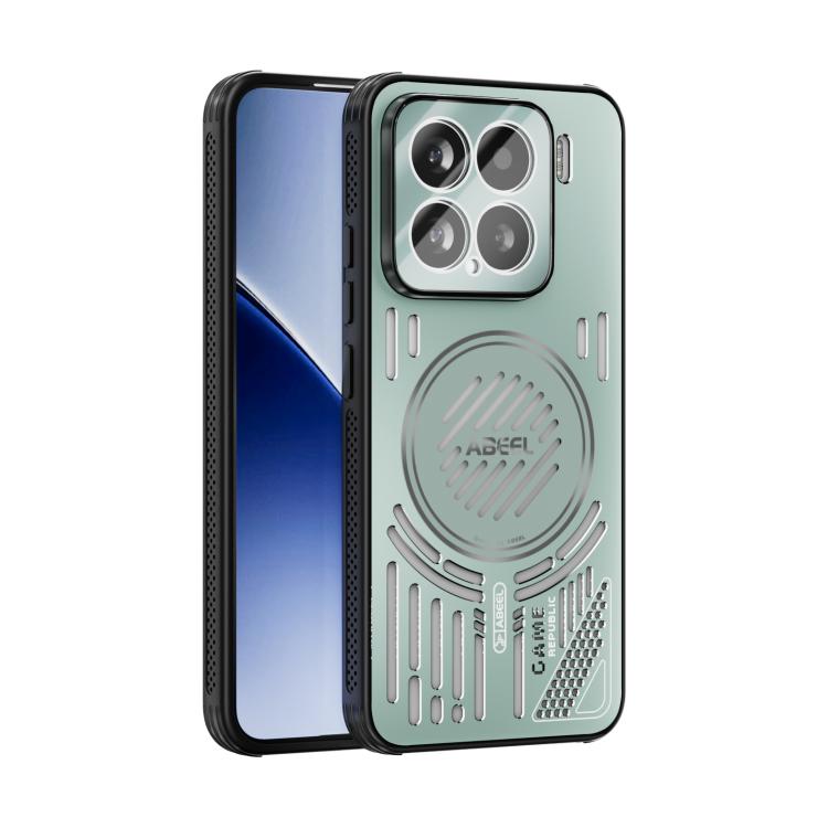 

For Xiaomi 15 ABEEL Ice Fox Series Magsafe Heat Sink Cooling Phone Case(Light Green)