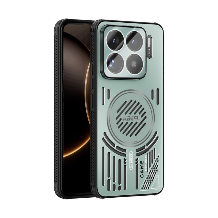 

For Xiaomi 15S Pro ABEEL Ice Fox Series Magsafe Heat Sink Cooling Phone Case(Light Green)