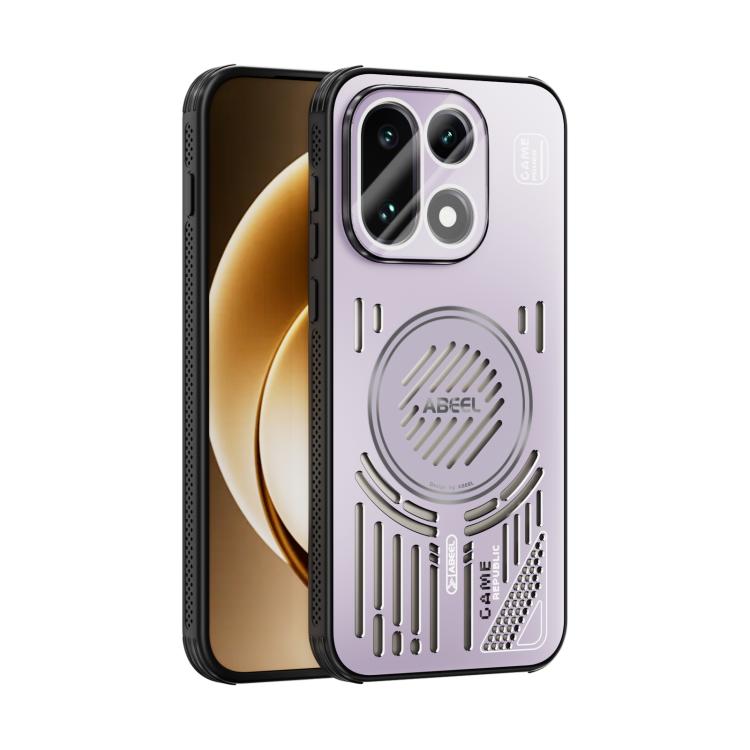 

For OnePlus 15 ABEEL Ice Fox Series Magsafe Heat Sink Cooling Phone Case(Pink Purple)