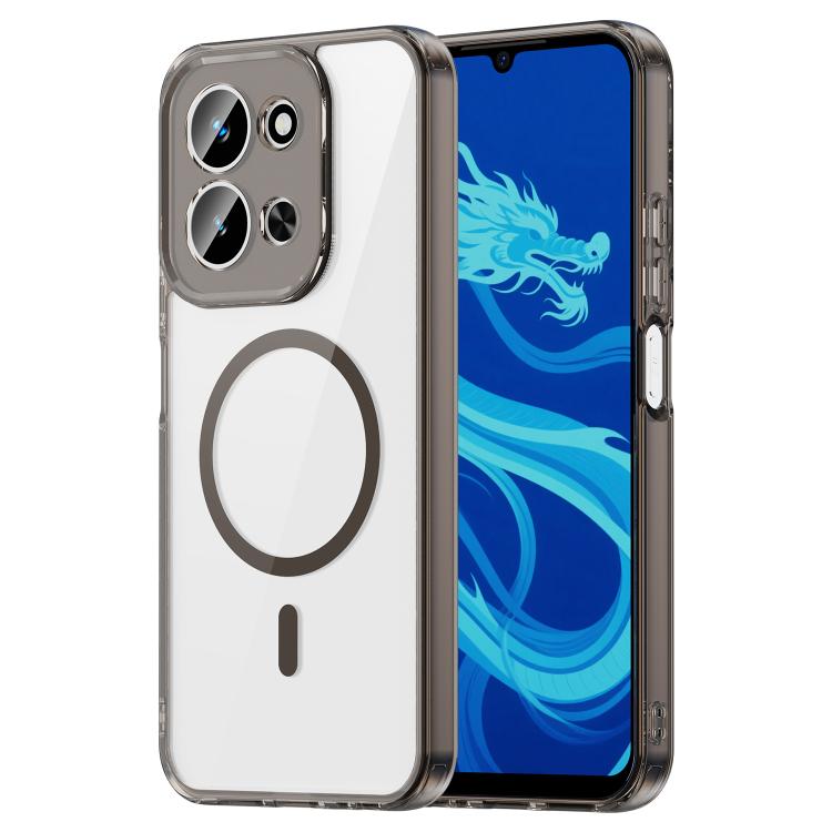 

For Redmi 15C 4G 173.1mm PC Hybrid TPU Airbag Shockproof MagSafe Phone Case(Transparent Black)