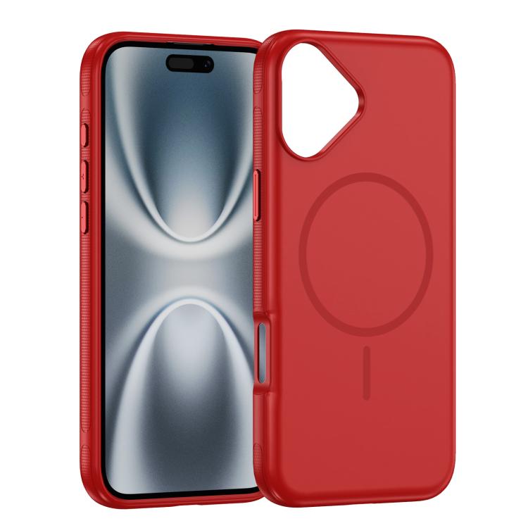 

For iPhone 17 Imitation Original Magsafe PC Hybrid TPU Phone Case(Red)