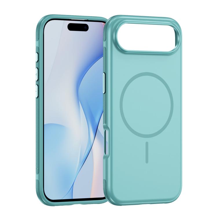 

For iPhone 17 Air Imitation Original Magsafe PC Hybrid TPU Phone Case(Light Blue)