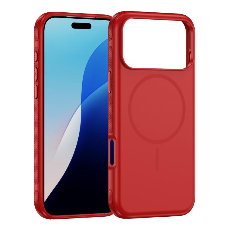 

For iPhone 17 Pro Imitation Original Magsafe PC Hybrid TPU Phone Case(Red)