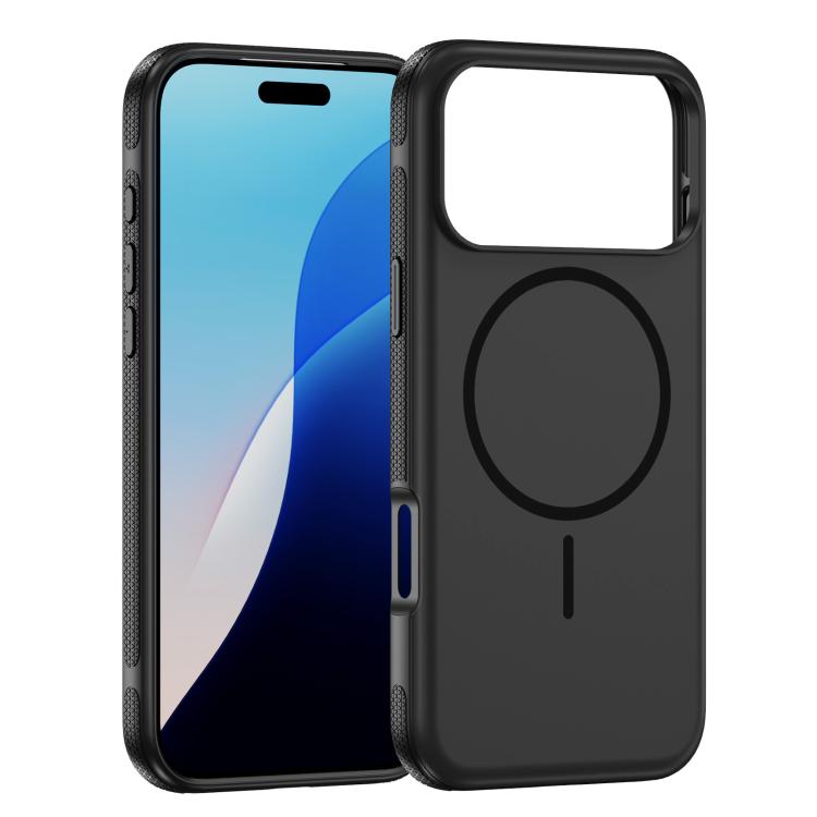 

For iPhone 17 Pro Max Imitation Original Magsafe PC Hybrid TPU Phone Case(Black)