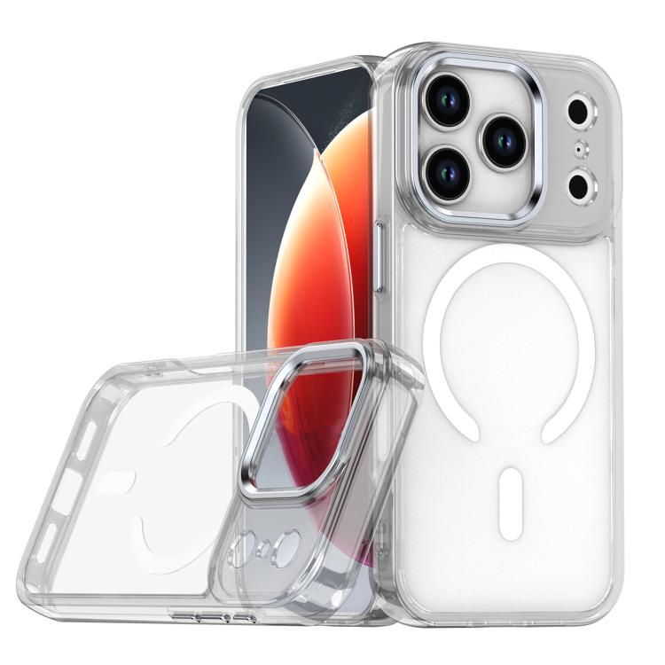 

For iPhone 17 Pro MagSafe Magnetic Clear Phone Case(White)