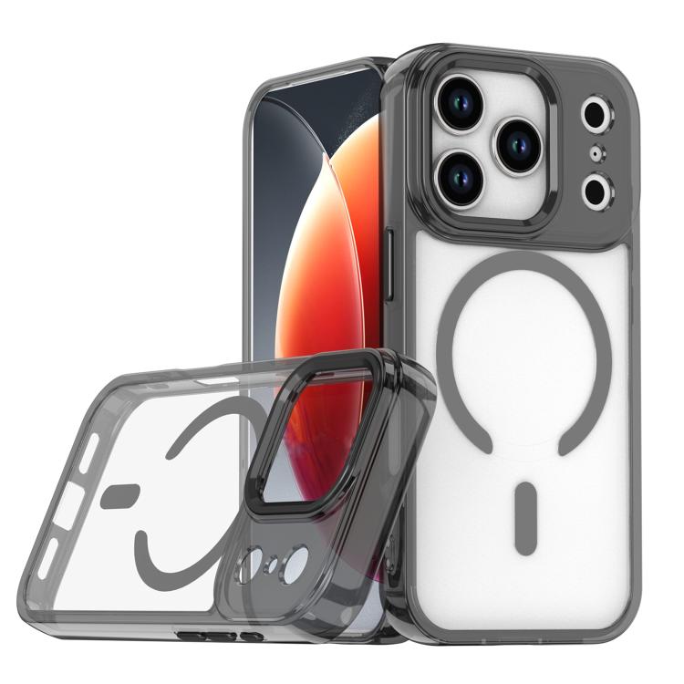 

For iPhone 17 Pro MagSafe Magnetic Clear Phone Case(Black)